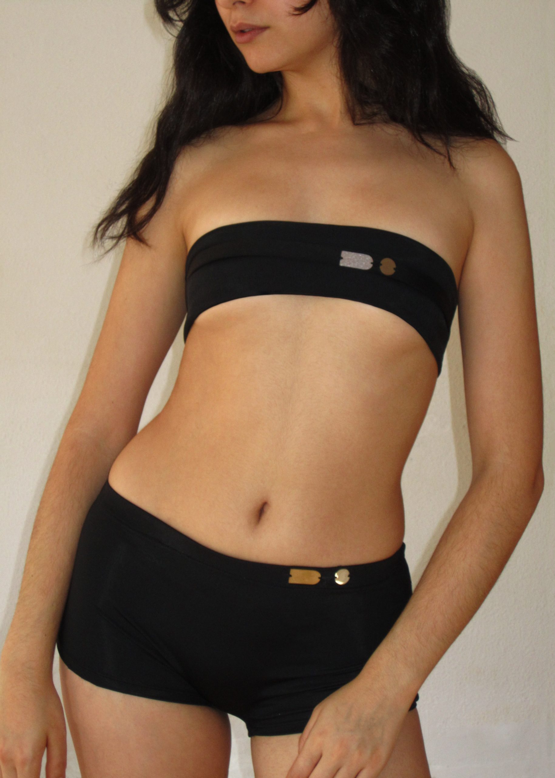 DiF-Swimwear-Bandeau-Bikini-Black-1